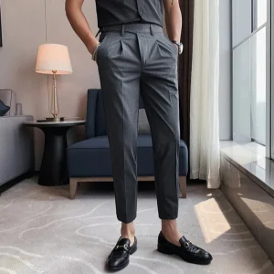 DRAYTON - Pantalon Habillé Décontracté Coupe Slim Homme