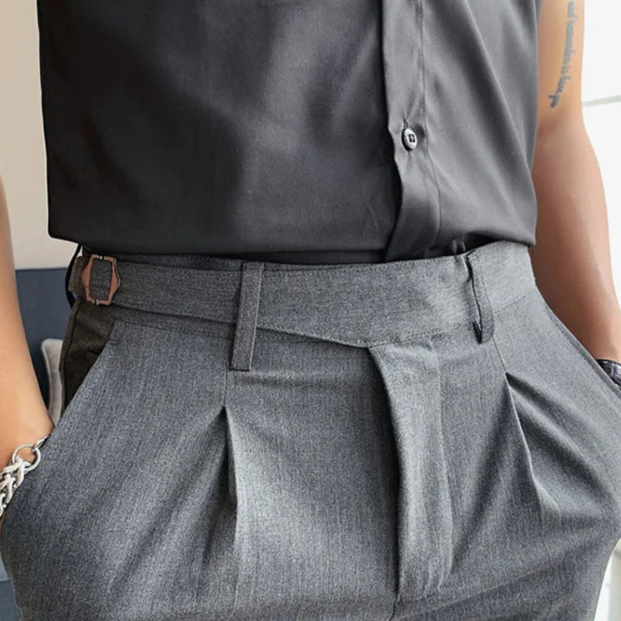 DRAYTON - Pantalon Habillé Décontracté Coupe Slim Homme – Image 5