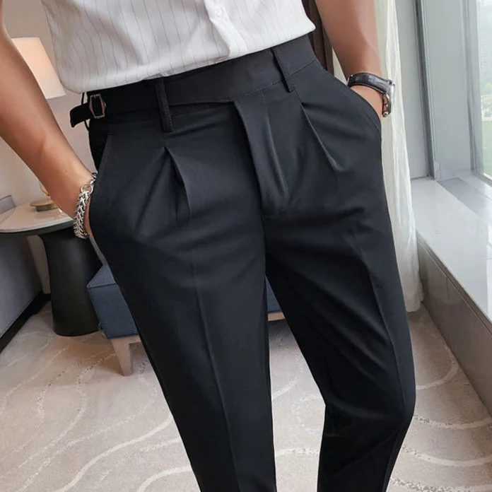 DRAYTON - Pantalon Habillé Décontracté Coupe Slim Homme – Image 9