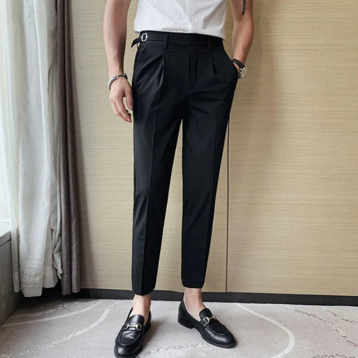 DRAYTON - Pantalon Habillé Décontracté Coupe Slim Homme – Image 7