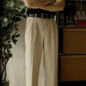 SLOANE - Pantalon Habillé Ample Old Money