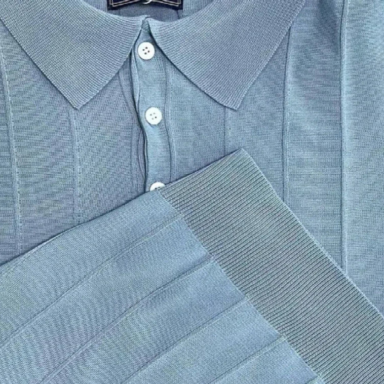 Polo Rayé Col Italien Homme – Image 6