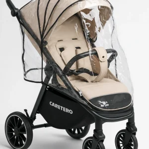 Poussette citadine latte Caretero légère et compacte