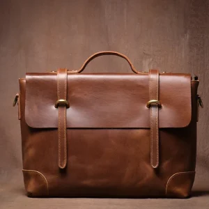 Sacoche Porte-Documents Vintage en cuir - Élégance et Praticité