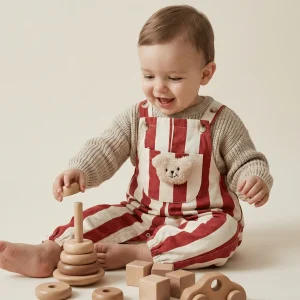 Ourson Brodé & Douceur Absolue - La Salopette Qui Fait Craquer Tout le Monde