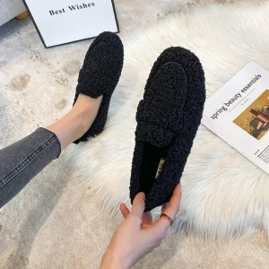 Chaussons Douillets en Fausse Fourrure | Ultra-Confortables | Semelle
