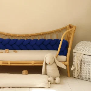 Tresse de Lit Bleu Marine 3 Brins Oeko-Tex®