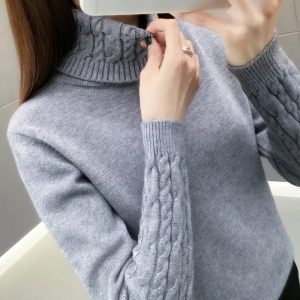 Cora - Pull à col roulé en tricot