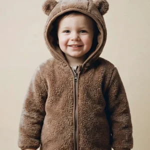 Veste ourson en sherpa douillet