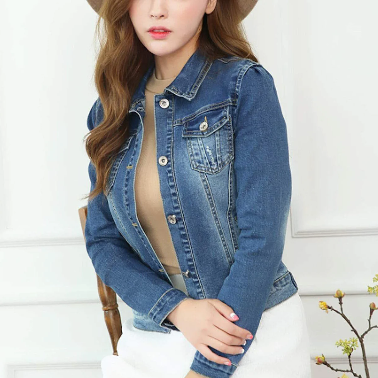 Veste en Jean Ajustée | Style Classique | Confort et Élégance – Image 2